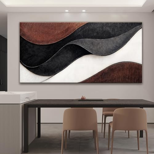 QSQ Large Abstract Black And White Wall Art For Living Room 29 X 58 In - color: KA7C, size: 58"L x 29"W
