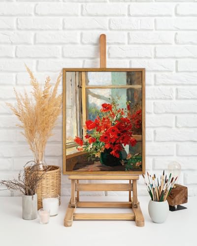 UPWOIGH Olga Wisinger-Florian Poppies Framed Wall Art, 12 x 16 Inch - color: Red Poppies, size: 16"L x 12"W