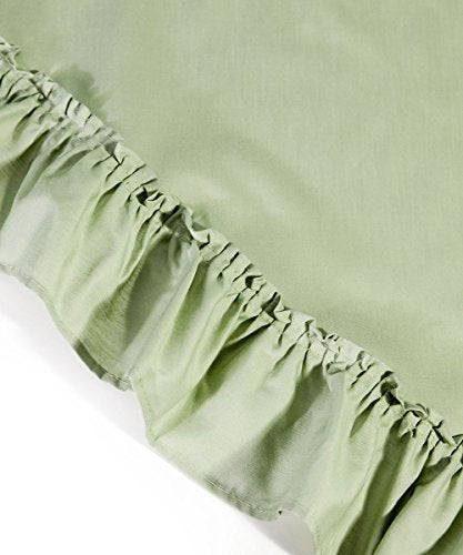 Ellis Curtain Stacey 54-by-13 Inch Ruffled Filler Valance (Sage) - color: Sage