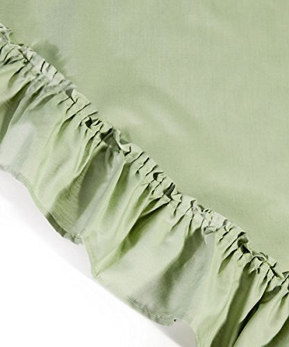 Ellis Curtain Stacey 54-by-13 Inch Ruffled Filler Valance (Sage) - color: Sage