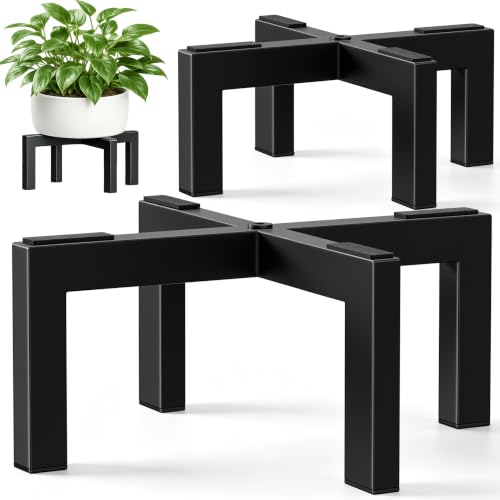 pickpiff Plant Stand Indoor Outdoor Flower Holder Metal 150lbs 2-Pack - size: 2 Pack