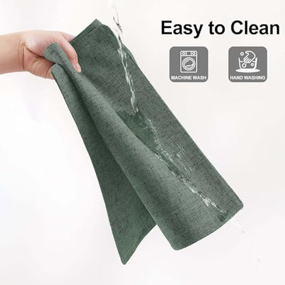 Homaxy Cloths Placemats for Dining Table Set of 4, 13" x 19", Green - color: Green, size: Placemats Set of 4
