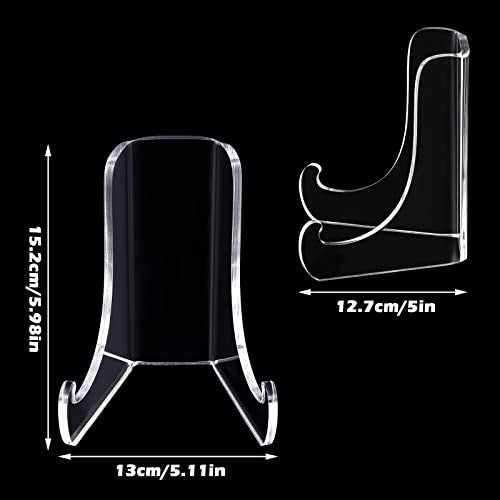 Chunful Acrylic Plate Stand Display Easel Holder,5.1 x 5 x 6 Inch - size: 5.1 x 5 x 6 Inch