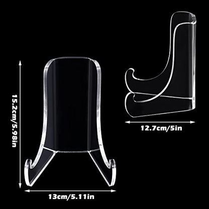 Chunful Acrylic Plate Stand Display Easel Holder,5.1 x 5 x 6 Inch - size: 5.1 x 5 x 6 Inch