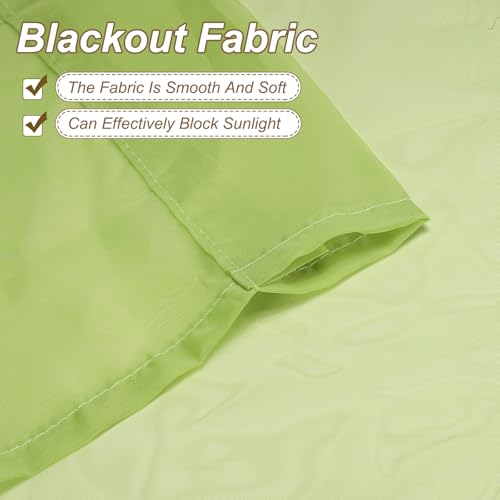 uxcell Window Valance, 51x24 Beaded Sheer Valance Curtains Green - color: Green