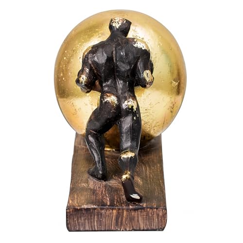 Lukitas Sisyphus Sculpture Statue Decor, Struggler Figurine, Resin L8.5'' - color: Push Ball
