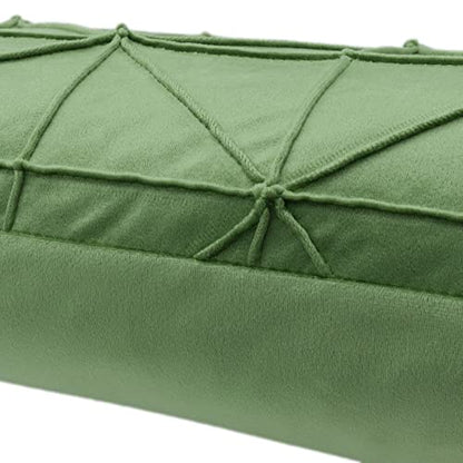 JWH Velvet Throw Pillow Cover, Green, 14x24 Inch - color: Green, size: 24" x 14" (Pack of 1)