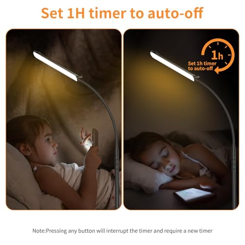 FRIDEKO HOME RGB Floor Lamp Bedroom, 18W 1800LM LED Reading Light, Black - color: Black CCT+RGB, 1 Pack