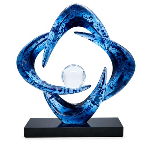 AWNR Modern Sculptures Living Room Shelf Decor Home Décor Accents - color: Blue A-a