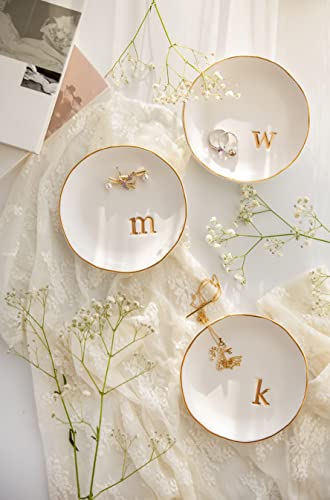COLLECTIVE HOME Ceramic Jewelry Tray, Trinket Dish, Gifts for Women (E) - color: E