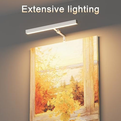 12" LED Picture Light Plug in, 4W Nickel Art Light - color: Nickel, size: 12 inch