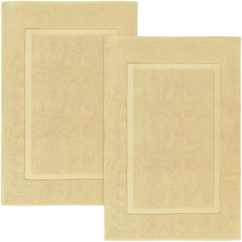 Utopia Towels Cotton Bath Mat, 21x34 in, 2 Pack, Champagne - color: Champagne, size: 2 Bath Mats