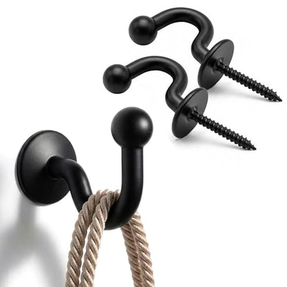 UrbanRed Metal Curtain Holdbacks, 2 Pack Curtain Tiebacks for Wall
