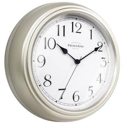 Presentime Chic Home Collection 10" Molly Clock - color: Silver
