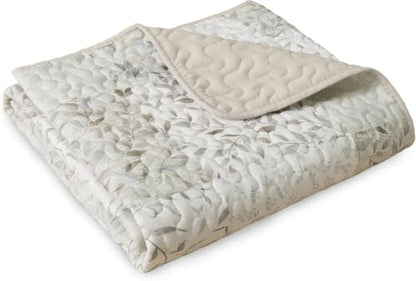 Exclusivo Mezcla 60"x 80" Boho Quilted Throw Blanket, Grey Quilt Throw - color: Bohemian Patchwork Grey, size: 60 x 80 inch