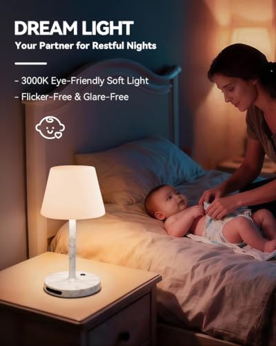 SAIWEYA Outdoor Waterproof Shower Lamp, 5200mAh Rechargeable Bathroom Lamp - color: Marble White, size: 5200mAh