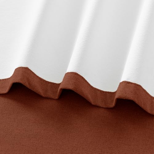 ChrisDowa Terracotta Blackout Curtains 54 Inches Long 2 Panels for Bedroom - color: Terracotta, size: 40"W x 54"L (Pack of 2)
