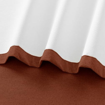 ChrisDowa Terracotta Blackout Curtains 54 Inches Long 2 Panels for Bedroom - color: Terracotta, size: 40"W x 54"L (Pack of 2)