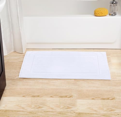 Utopia Towels Cotton Bath Mat, 21x34 in, 2 Pack, White - color: White, size: 2 Bath Mats