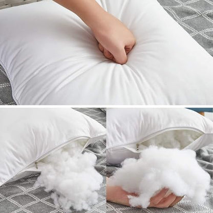 Leeden 28 x 28 Throw Pillow Inserts Set of 2, Fluffy Euro Pillows - size: 28x28 Inch