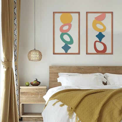 ruelen Abstract Metal Irregular Wall Art Modern 2D Geometric Wall Decor - color: Euclidean