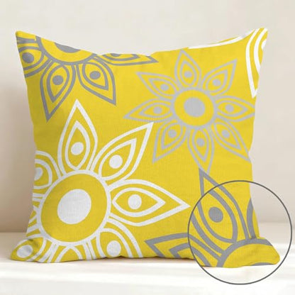 Hexagram Throw Pillow Covers 18x18, Yellow Outdoor Pillow Covers Set of 4 - color: Yellow2, size: 18" x 18" (Pack of 4)