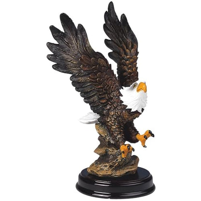 ICE ARMOR 6" H Eagle Statue Wild Animal Decoration Figurine Office Desk/Home/Living Room/Table Decor, Perfect House Warming Gifts for New Home