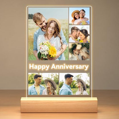 Custom Picture Frames, Personalized Anniversary Couple Gifts for Women Men - color: Style 04