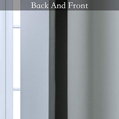 SimpleHome Ombre Grey to Grey White Curtains for Living Room 42Wx45L - color: Grey, size: 42"W x 45"L (Pack of 2)