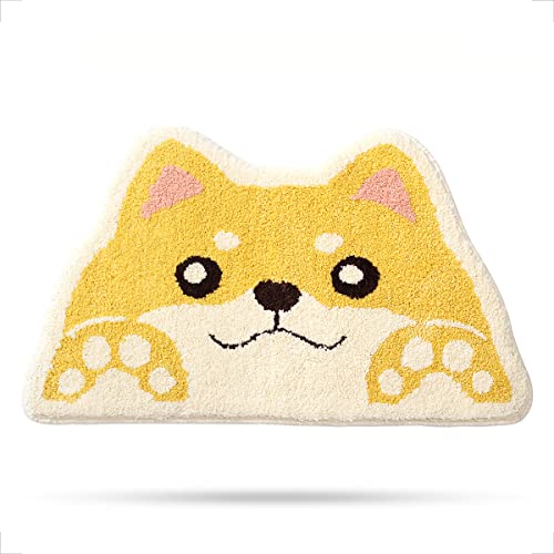 Molesun Dog Bath Mat 18x30, Soft Absorbent Microfiber Bath Rugs - color: Dog