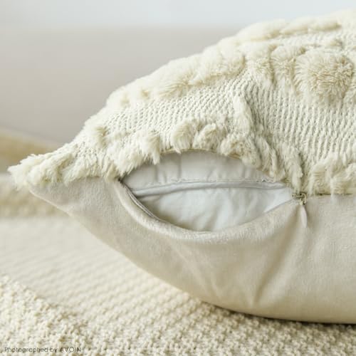 AVOIN colorlife Beige Fall Pumpkin Throw Pillow Covers 12x20 Inch - color: Beige, size: 20" x 12" (Pack of 2)