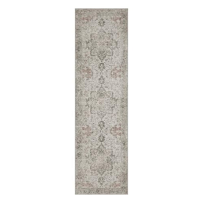 GENIMO 2'6"x7' Washable Runner Rug Non Slip for Hallway, Light Taupe Brown - color: Light Taupe Brown, size: 2'6" x 7' (Runner)