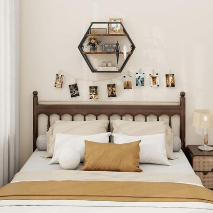 Hexagon Shelves for Wall, Decorative Hexagon Floating Shelves - size: Hexagon