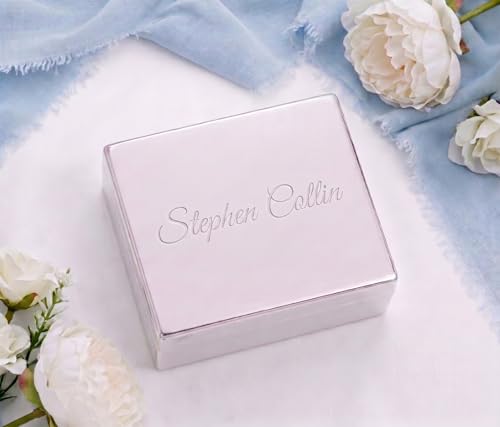 Cherished Moments Personalized Classic Rectangle Jewelry Box with Name - color: Rectangle Name