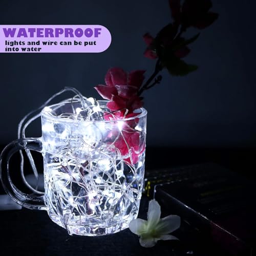 6 Pack Fairy Lights Battery Operated No Remote,10ft 30 LEDs Cool White - color: Cool White, size: 10ft