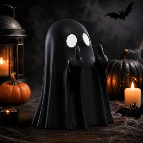 Halloween Ghost Figurine Cute Spooky Ghost Statue Indoor Decorations Farmhouse Tiered Tray Decor for Home, Desk, Party Decor - color: Style-2