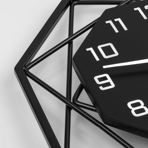 Modern Wall Clocks for Living Room Decor 12in Black Analog Clock - size: 12 Inch