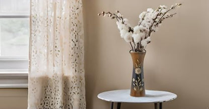 Aeravida Natural Flower Mango Tree Wood Flower Table Floor Vase, 8 inch | Modern Farmhouse Home Décor | Living Room Home Decoration - size: 8 inches tall, 3 wide, 2.5 diameter (inside)