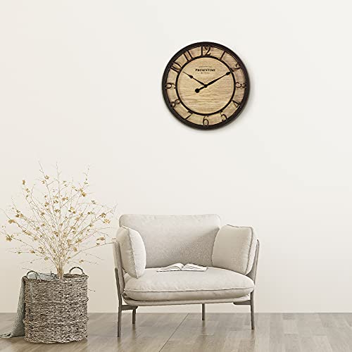 Presentime 10" Farmhouse Series Wall Clock - color: Oil Rubbed Bronze, size: 10 inch