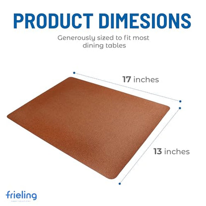 Frieling Davanti By Frieling Everyday Rectangular Placemat - Novo Cuero Brown, Set of 6 - color: Novo Cuero Brown