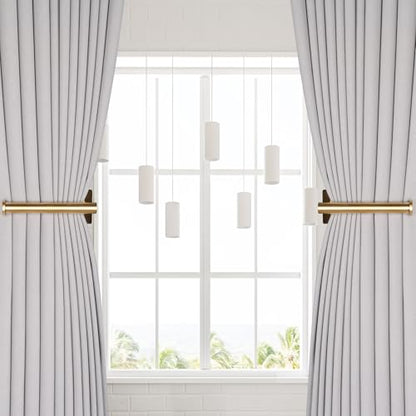 2 Pack No Drill Curtain Holdbacks Adhesive Curtain Tiebacks, Gold - color: Gold