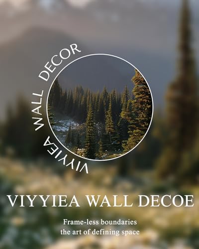 VIYYIEA Extra Large Canvas Wall Art - Mountain Scroll Painting, 36x54 Inch - color: Evening in the Mount Rainier Range