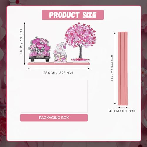 Smile Happy Mother's day Indoor Decorations Wooden Decor Table Centerpiece Love Mom Wooden Plaque Ornaments for Home Kitchen - style: Mom Tree