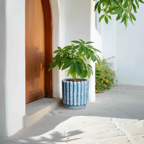 Ceramicfor Ceramic Planter, 9.6 Inch, Blue - color: Sky Blue, size: 9.6 Inch