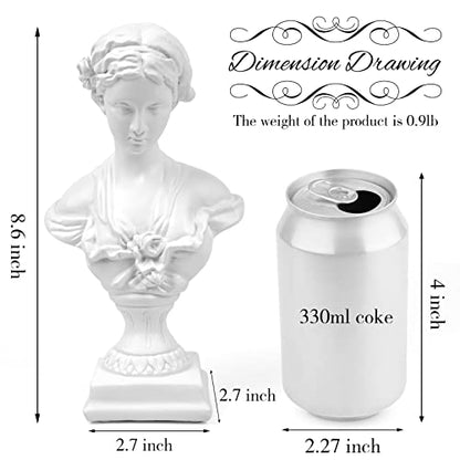 Norrclp Greek Statue of Venus Goddess, 8.6in Classic Roman Head Bust - color: Venus-8.6in