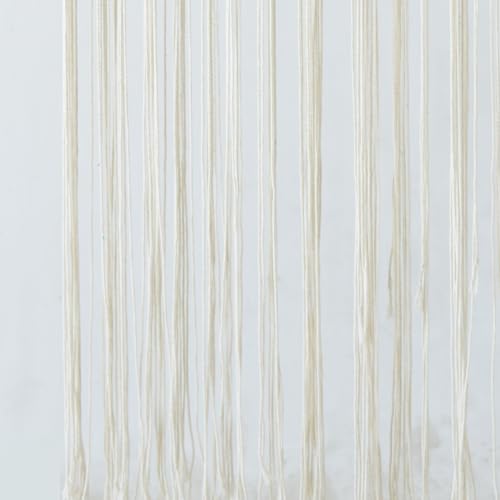 Macrame Curtain Boho Doorway Window Curtain Fiber Art 31" W*70" L - color: Ivory4