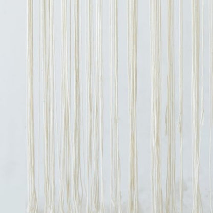 Macrame Curtain Boho Doorway Window Curtain Fiber Art 31" W*70" L - color: Ivory4