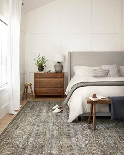 Loloi Layla Antique/Moss 2'-0" x 5'-0" Accent Rug - color: Antique / Moss, size: 2' x 5' (Rectangular)