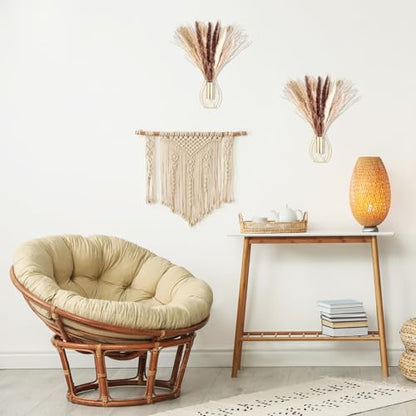 Otoolling Boho Wall Decor Set of 2, Gold, Pampas - color: Gold, style: Pampas
