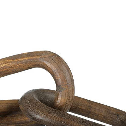 Creative Co-Op Reclaimed Wood Chain with 3 Links